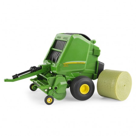 Trator Ertl Ertl - John Deere 727or & 560ren Fardadora Redonda - Escala 1/32 (47355)