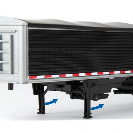 Caminho Ertl - John Deere Freightliner 122sd Com Trailer de Gros - Escala 1/32 (47361)
