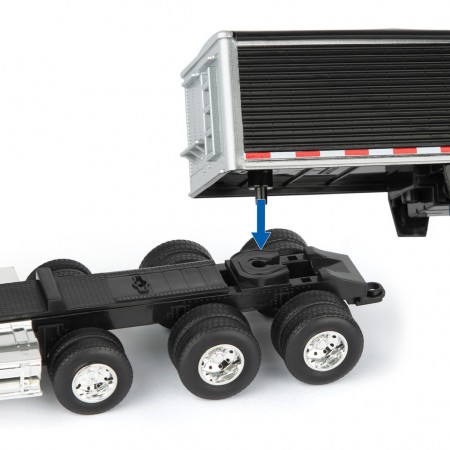 Caminho Ertl - John Deere Freightliner 122sd Com Trailer de Gros - Escala 1/32 (47361)