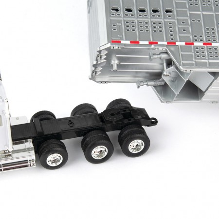 Caminho Ertl - John Deere Freightliner 122sd Com Trailer de Gado - Escala 1/32 (47362)