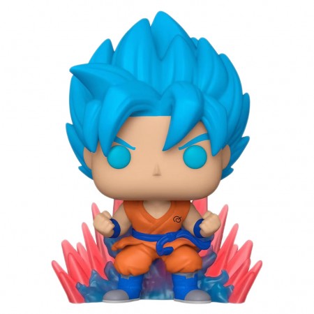 Funko Pop Animation Dragon Ball Super Exclusive - Goku Ssgss Kaio-ken Times Twenty 1256 (glows In The Dark)