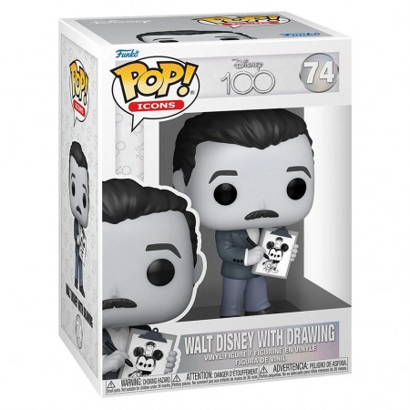 Funko Pop Icons Disney 100th - Walt Disney With Drawing
