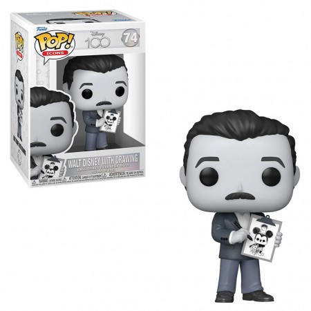 Funko Pop Icons Disney 100th - Walt Disney With Drawing