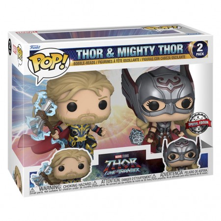 Funko Pop 2-pack Marvel Thor: Love And Thunder - Thor And Mighty Thor