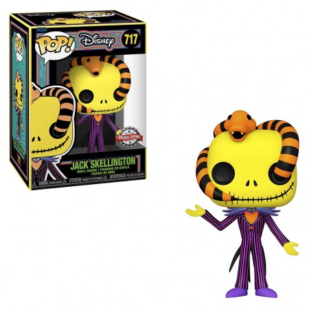 Funko Pop Disney Black Light Exclusive - Jack Skellington 717