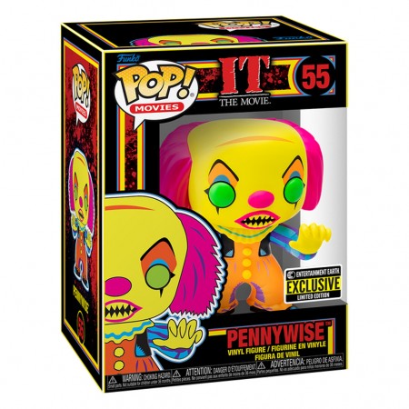 Funko Pop It Exclusive- Pennywise (black Light) 55