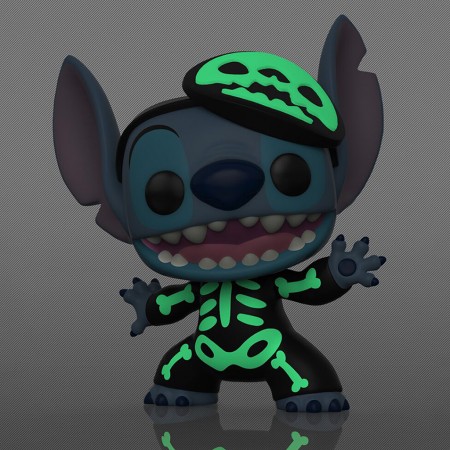 Funko Pop Chase Disney Lilo & Stitch Exclusive - Skeleton Stitch (glow In The Dark)  1234