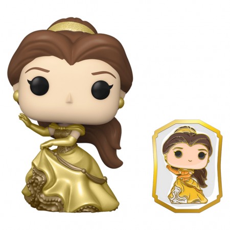 Funko Pop Disney Disney Princess Exclusive - Belle 221 (gold) + Broche