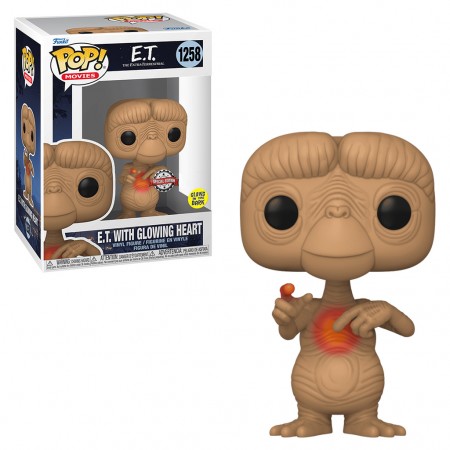 Funko Pop Movies E.t o Extra-terrestre 40th Anniversary Exclusive - E.t With Glowing Heart 1258 (glows In The Dark)