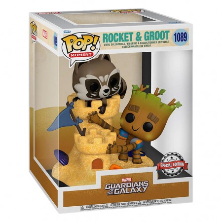 Funko Pop Moment Guardians Of The Galaxy Exclusive - Rocket & Groot 1089