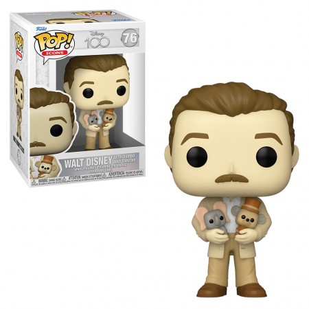 Funko Pop Icons Disney 100th - Walt Disney With Dumbo And Timothy 76