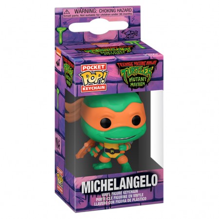 Chaveiro Funko Pop Keychain Teenage Mutant Ninja Turtles: Mutant Mayhem - Michelangelo (72330)