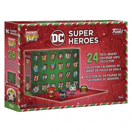 Calendrio Funko Pop Pocket Advent Calendar 24 - Dc Heroes (73077)