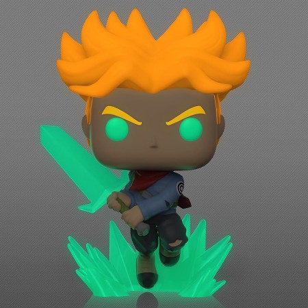 Funko Pop Animation Dragon Ball Z Exclusive - Super Saiyan Trunks With Sword (glows In The Dark) 1281