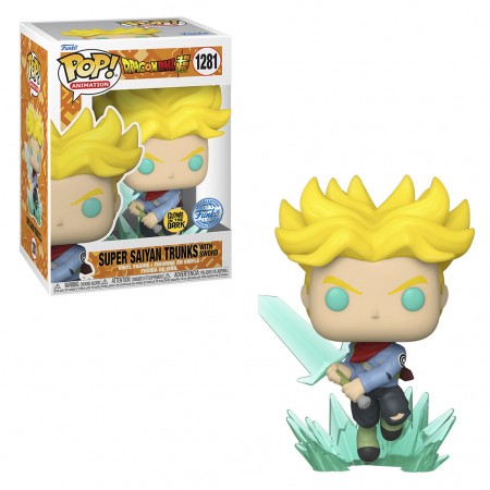 Funko Pop Animation Dragon Ball Z Exclusive - Super Saiyan Trunks With Sword (glows In The Dark) 1281