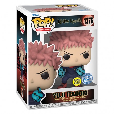 Funko Pop Animation Jujutsu Kaisen Exclusive - Yuji Itadori Divergent Fist (glows In The Dark) 1376