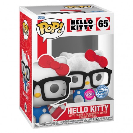 Funko Pop Exclusive - Hello Kitty Nerd Flocked 65