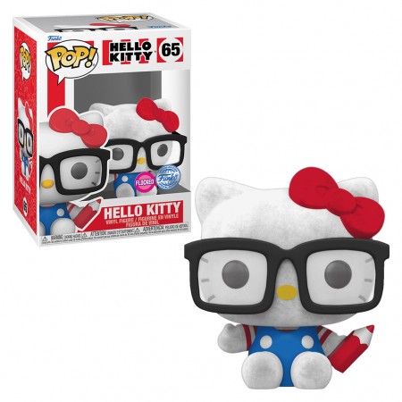 Funko Pop Exclusive - Hello Kitty Nerd Flocked 65