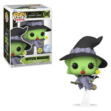 Funko Pop Television The Simpsons Tree House Of Horror Exclusive - Witch Maggie 1265 (glows In The Dark)