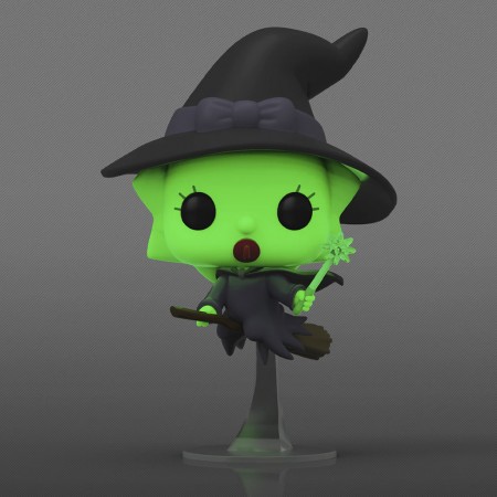 Funko Pop Television The Simpsons Tree House Of Horror Exclusive - Witch Maggie 1265 (glows In The Dark)