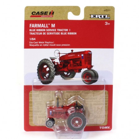 Trator Ertl - Case Farmall M Blue Ribbon Service Tractor - Escala 1/64 (44277)