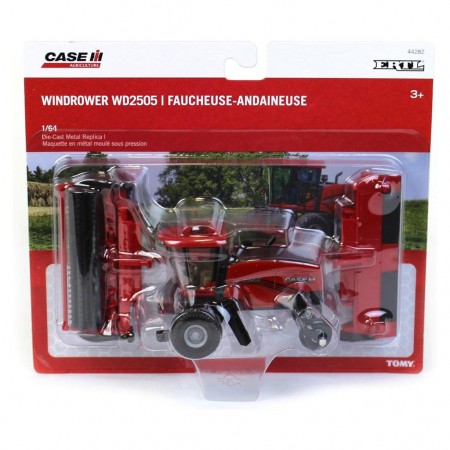 Enfardadeira Ertl - Case Ih Wd2505 Windrower W/ Rd165 Rotary And Sicke Bar  - Escala 1/64 (44282)