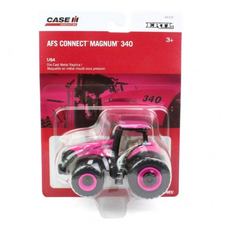 Trator Ertl - Case Ih Afs Connect Magnum 340 Four Wheels - Escala 1/64 - Rosa (44335)