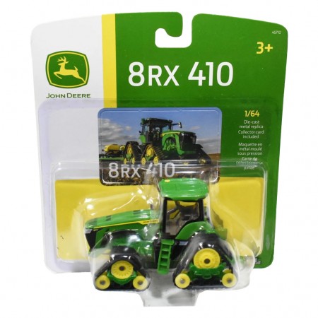 Trator Ertl - John Deere 8rx 410 Tracked Tractor, Shelf Model - Escala 1/64 (45710)