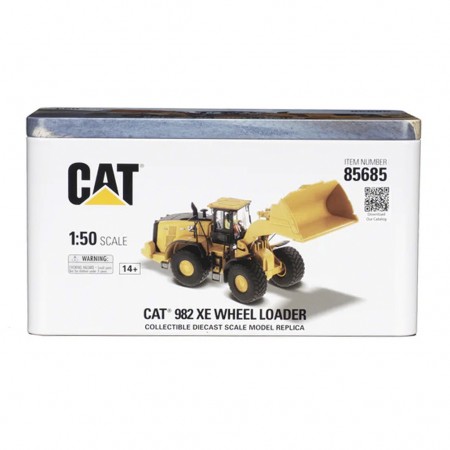 Trator Diecast Masters- Cat 982 Xe Wheel Loader - Escala 1/50 (85685)