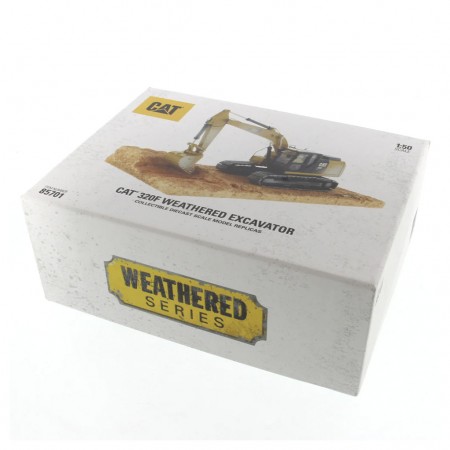 Escavadeira Diecast Masters - Cat 320f Weathered Excavator - Escala 1/50 (85701)