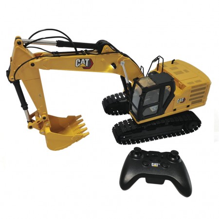 Escavadeira Controle Remoto Diecast Masters - Cat 320 Radio Control Excavator With Bucket, Grapple And Hammer - Escala 1/16 (28005)