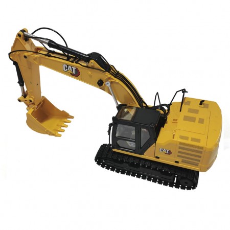 Escavadeira Controle Remoto Diecast Masters - Cat 320 Radio Control Excavator With Bucket, Grapple And Hammer - Escala 1/16 (28005)