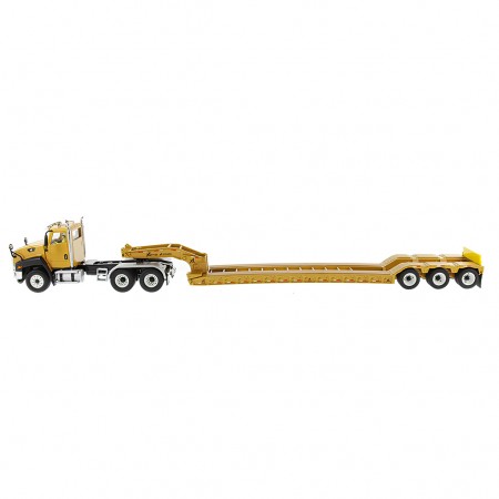 Caminho Diecast Masters - Cat Ct660 Day Cab Tractor With Xl120 Low Profile Hdg Trailer - Escala 1/50 (85503c)