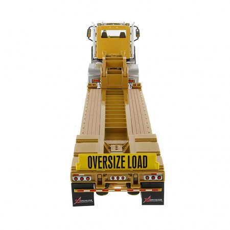 Caminho Diecast Masters - Cat Ct660 Day Cab Tractor With Xl120 Low Profile Hdg Trailer - Escala 1/50 (85503c)