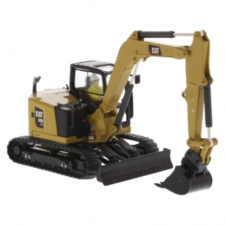 Escavadeira Diecast Masters - Cat 309 Cr Mini Hydraulic Excavator - Escala 1/50 (85592)