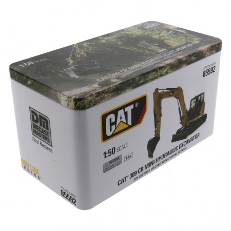 Escavadeira Diecast Masters - Cat 309 Cr Mini Hydraulic Excavator - Escala 1/50 (85592)