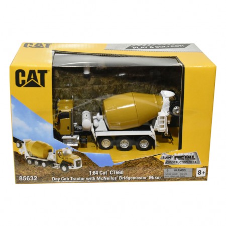 Caminho Diecast Masters - Cat Ct660 Mcneilus Bridgemaster Concrete-mixer - Escala 1/64 (85632)
