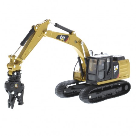 Escavadeira Diecast Masters - Cat 320f L Hydraulic Excavator W/tools - Escala 1/64 (85636)
