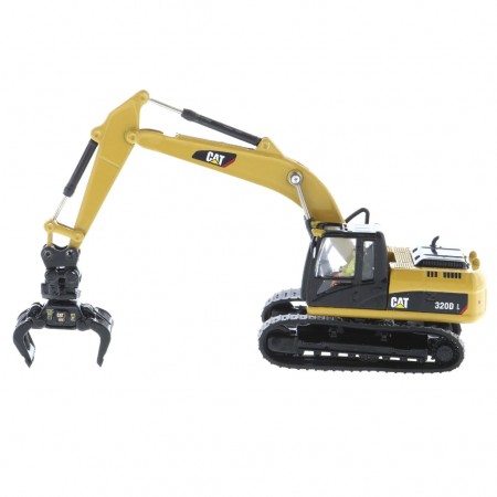Escavadeira Diecast Masters - Cat 320d L Hydraulic Excavator W/ Work Tools - Escala 1/87 (85652)