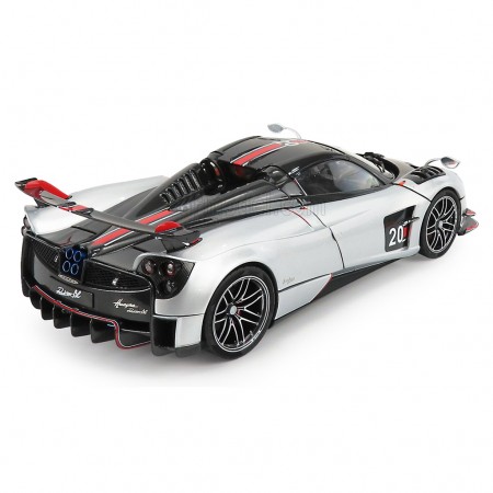 Carro Lcd Models - Pagani Huayra Bc Roadster Silver - Escala 1/64 (64011si)