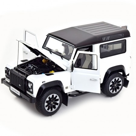 Carro Lcd Models - Land Rover Defender 90 Works V8 70th Edition 2018 Branco - Escala 1:64 (64016wh)