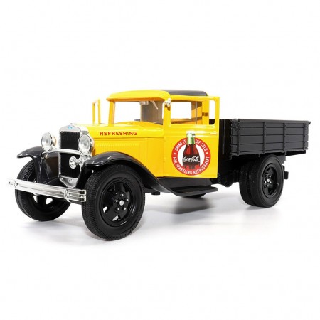 Caminhonete Motor City Classics - Ford Pickup Aa 1931 Amarelo - Escala 1/24 (424023)