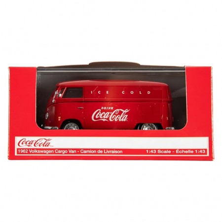 Carro Motor City Classics - Coca-cola 1962 Volkswagen Cargo Van - Vermelho - Escala 1/43 (430004)