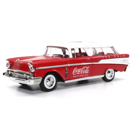 Carro Motor City Classics - 1957 Coca Cola Chevy Nomad 