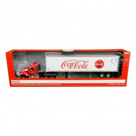 Caminho Motor City Classics - Coca Cola Tractor And Trailer - Escala 1/50 (450025)