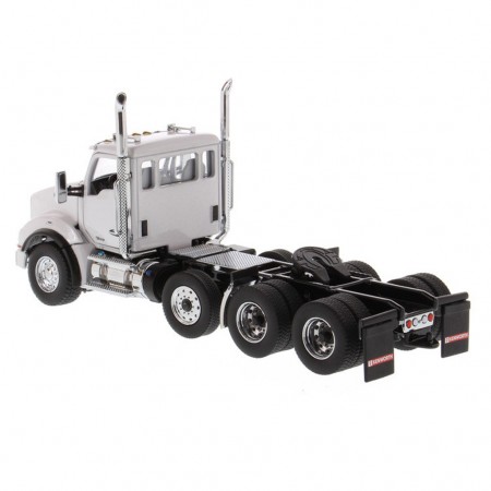 Caminho Diecast Masters - Kenworth T880 Sbfa Daycab Pusher-axle Tandem Tractor Branco - Escala 1/50 (71058)
