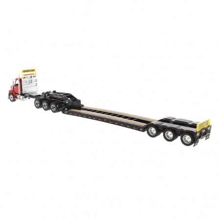 Caminho Diecast Masters - Western Star 49x Sb & Reboque Low-profile Hdg - Escala 1/50 (71090)