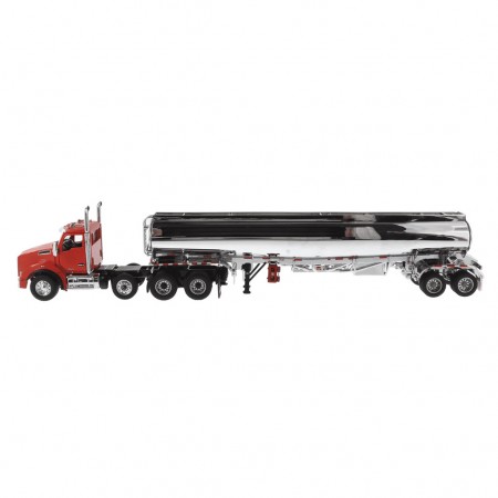 Caminho Diecast Masters -  Kenworth T880s Sbfa Tandem Axle Day Cab With Heil Fd9300 Dt-c4 Petroleum Trailer - Escala 1/50 (71102)
