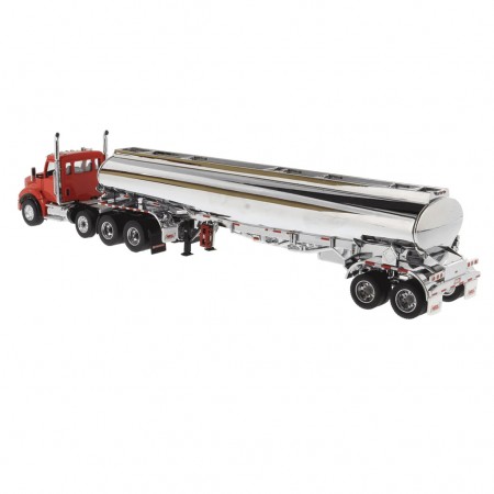 Caminho Diecast Masters -  Kenworth T880s Sbfa Tandem Axle Day Cab With Heil Fd9300 Dt-c4 Petroleum Trailer - Escala 1/50 (71102)