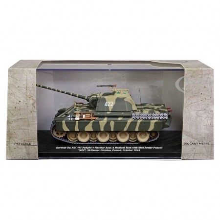 Tank Motor City Classics - German Sd. Kfz. 171 Pzkpfw V Panther Ausf 18th Panzer Division, Poland 1944 - Escala 1/43 (23171-44)